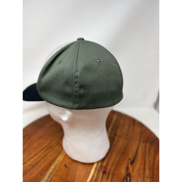Linksoul Flex-Fit Golf Hat Cap Logo Patch OSFA Grey Green Men - Picture 3 of 9